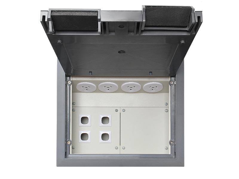 Four Module Floor Box Standard Floor Boxes