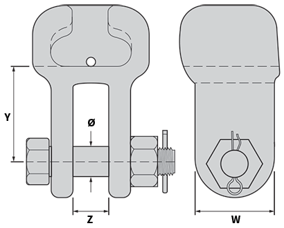 Socket clevis