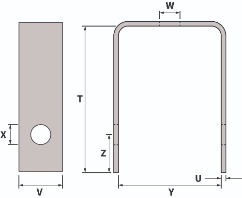 U shackle straps diagram